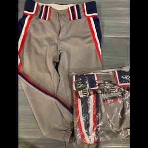 2 pair of Boombah gray softball pants womens size 28